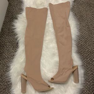 Fall season Over the knee heeled boots